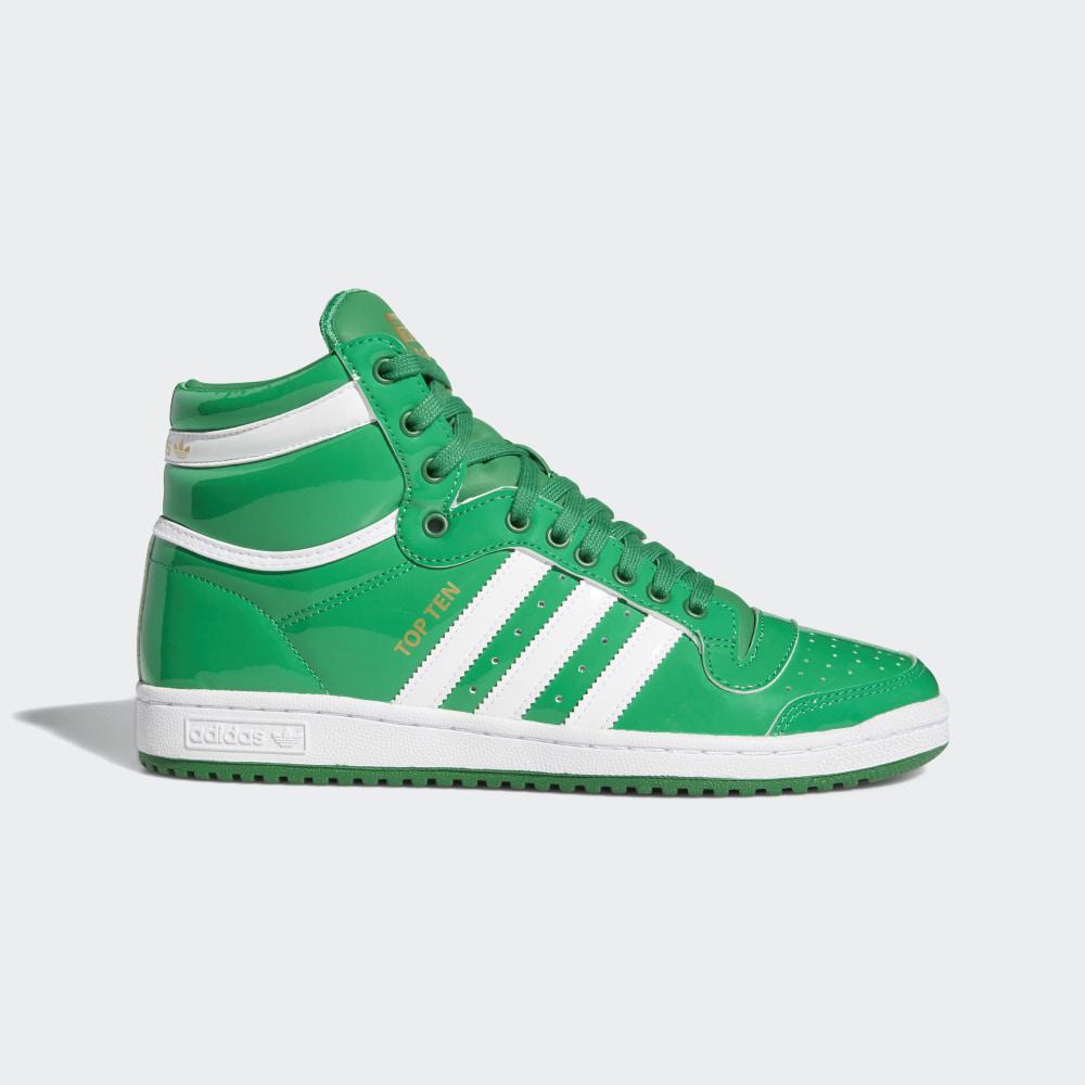 Originals Adidas Top Ten Inalti Barbati Romania - Verzi/Albi/Aurii Metal FV5502
